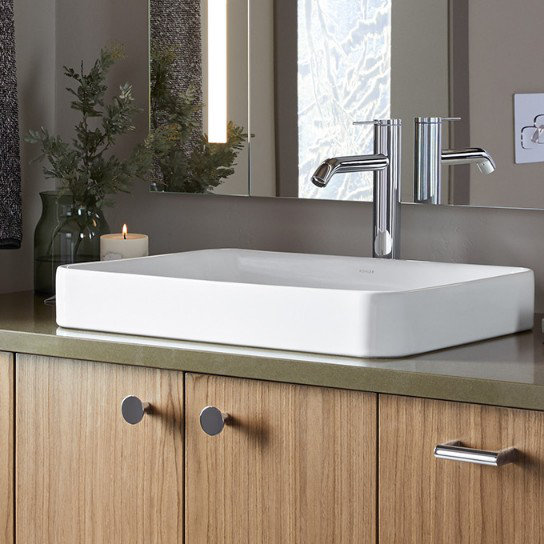 Kohler Vox Vitreous China Rectangular Vessel Bathroom Sink